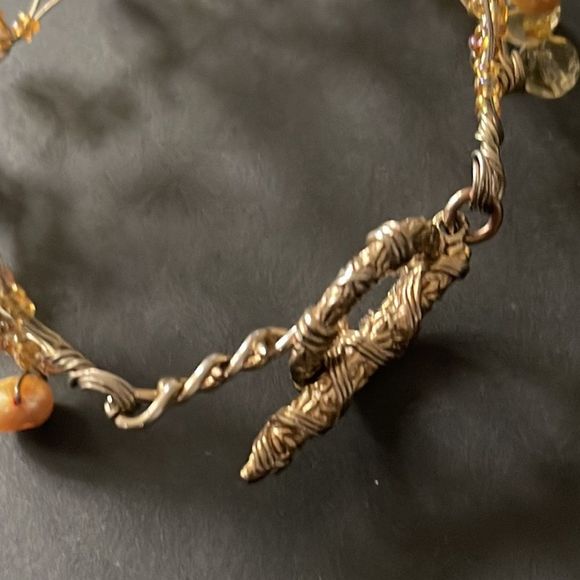 Rhinestone Pearl Bracelet - Picture 6 of 17